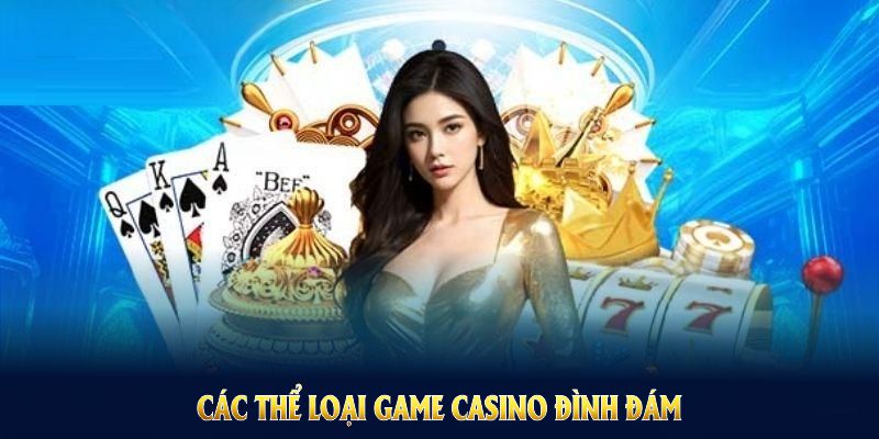 Các thể loại game casino đình đám có tại Casino Rwin hiện thu hút lượng cược lớn